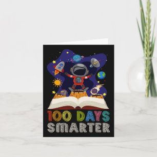 Tarjeta 100º Día De La Escuela 100 Días Libros Más Intelig