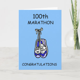 Tarjeta 100.ª Maratón Felicitaciones por Él