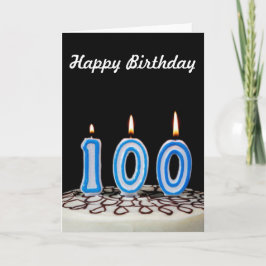 Tarjeta 100.ª tarta de cumpleaños