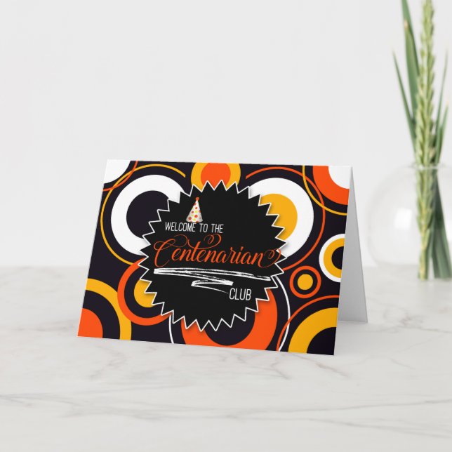 Tarjeta 100.º Centenario de Círculos Geométricos (Anverso)