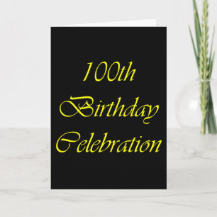 Tarjeta 100.º cumpleaños