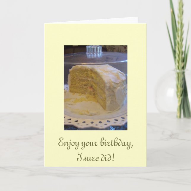 Tarjeta ¡100_1742, disfrutan de su cumpleaños, I seguro (Anverso)