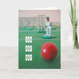 Tarjeta 100 años de críquet