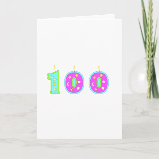 Tarjeta 100 cumpleaños (Anverso)