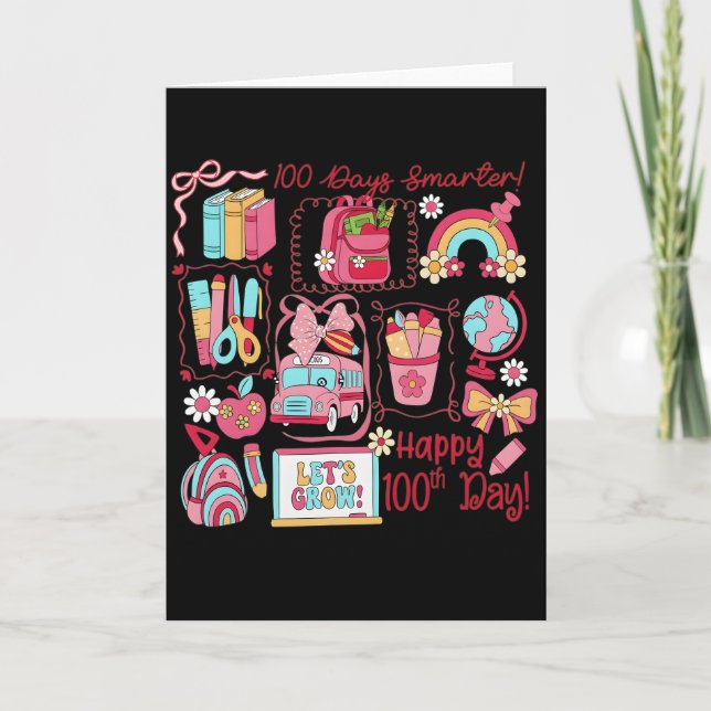 Tarjeta 100 Days of Learning | We Did It 100th (Anverso)