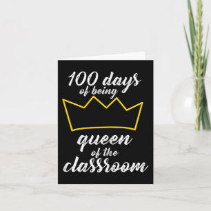 Tarjeta 100° Día de Diseño Escolar para profesores y estud