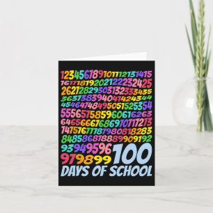 Tarjeta 100° Día De Enseñanza 100 Días Math Num