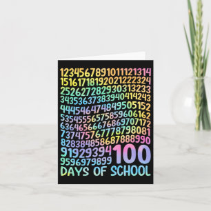 Tarjeta 100° Día De Enseñanza 100 Días Math Num
