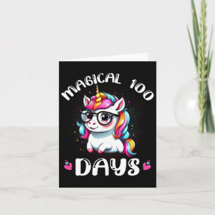 Tarjeta 100° Día De Enseñanza Escolar Niños Felices 100