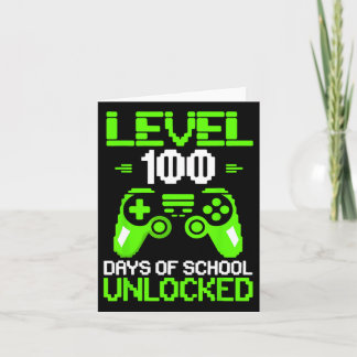 Tarjeta 100° Día De Escolar Niños Camisas Videojuegos Niño