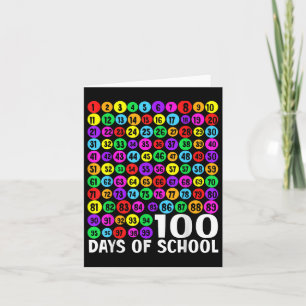 Tarjeta 100° Día De La Escuela 100 Días Aprendiendo Matemá