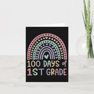 Tarjeta 100° Día De La Escuela 1° Grado 100 Días Más Intel