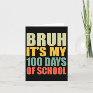 Tarjeta 100° Día De La Escuela 1° Grado 100 Días Más Intel