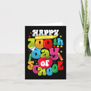 Tarjeta 100° Día De Maestros Escolares Estudiantes Felices