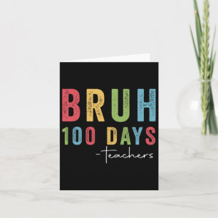 Tarjeta 100° Día De Niños Escolares Que Aplasté 100 Días O
