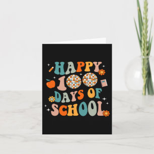Tarjeta 100 Días 100 Día De La Escuela Para Niños Chicas Y
