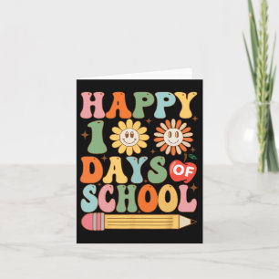 Tarjeta 100 días 100 días de escuela para Chicas niños y n
