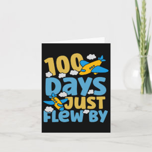 Tarjeta 100 Días Apenas Volaron En Avión 100 Días De Sc