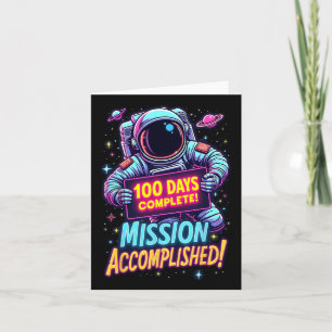 Tarjeta 100 días Astronauta S.