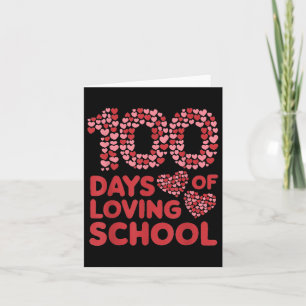 Tarjeta 100 días de amadas profesoras escolares
