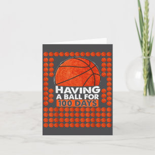 Tarjeta 100 días de baloncesto escolar 100º día para _1