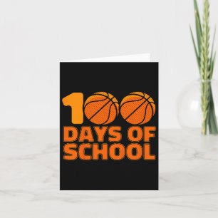 Tarjeta 100 Días De Básquetbol Escolar 100º Día De La Escu
