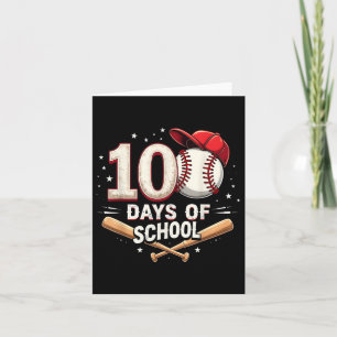 Tarjeta 100 Días De Béisbol Escolar 100º Día De La Escuela
