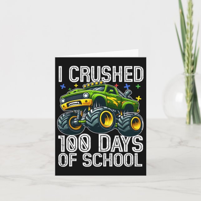 Tarjeta 100 Días De Camión Más Inteligente 100 Días De Esc (Anverso)