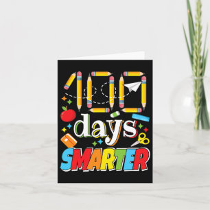 Tarjeta 100 Días De Celebración Escolar Estudiante 100