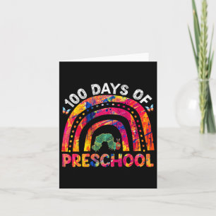 Tarjeta 100 días de clases de niños afroChicas 100 días de
