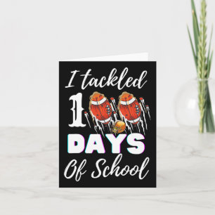 Tarjeta 100 Días De Colegio De Fútbol Niño 100 Días