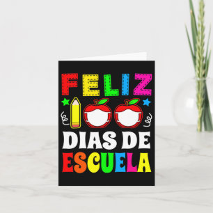 Tarjeta 100 Días De Colegio Español Feliz 100 Dias De Escu
