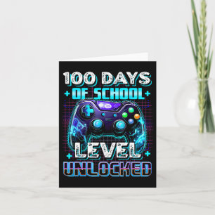 Tarjeta 100 Días De Colegio Grado Desbloqueado Video Gamer