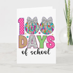 Tarjeta 100 Días De Colegio Niñas Niños 100 Días Más Intel