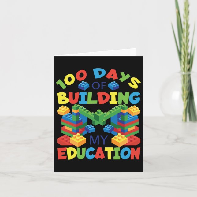 Tarjeta 100 Días De Construcción De Mi Educación - Constru (Anverso)