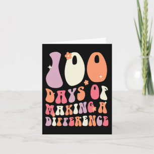 Tarjeta 100 días de diferencia 100 días de colegio
