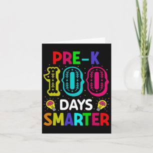 Tarjeta 100 Días De Educación Preescolar, Estudiante Más I