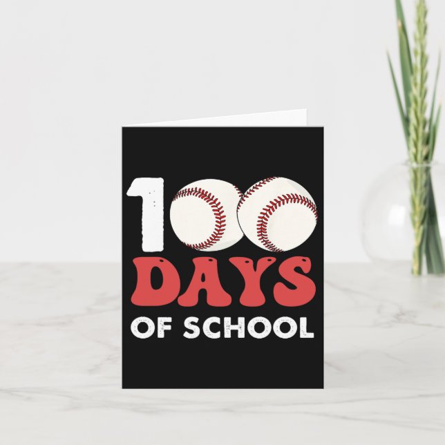 Tarjeta 100 Días De Enseñanza Escolar Vender Fan Tee (Anverso)