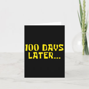 Tarjeta 100 días de escolarización de niños 100 días