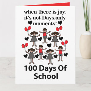 Tarjeta 100 Días De Escuela