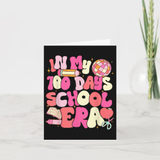 Tarjeta 100 días de escuela, 100 días de arrojo para la en