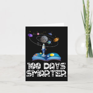 Tarjeta 100 días de escuela 100 días de astronauta espacia