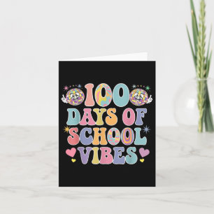 Tarjeta 100 días de escuela, 100 días de sonrisa