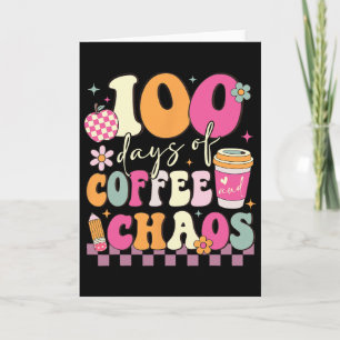 Tarjeta 100 Días De Escuela Amante Del Café 100º Día De La
