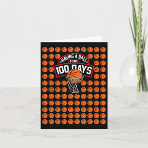 Tarjeta 100 días de escuela Bysketbyll 100 días de la cami