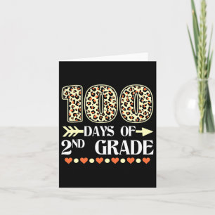 Tarjeta 100 Días De Escuela Leopa