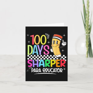 Tarjeta 100 Días De Escuela Para Educador Felices 100 Días