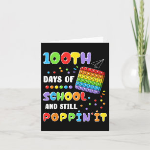 Tarjeta 100 días de escuela y aún así, 100º día P