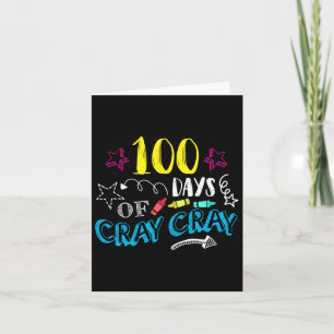Tarjeta 100 días de frío en la escuela - 100 días
