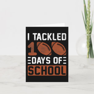 Tarjeta 100 Días De Fútbol Escolar 100 Días De Ése